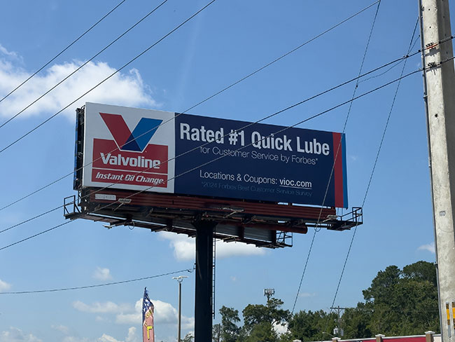 Valvoline out of home advertising 2