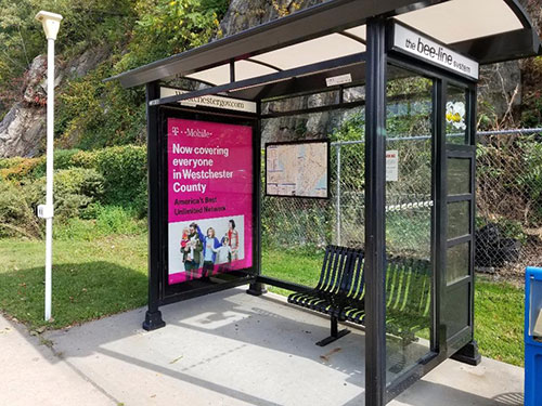 Westchester County NY Bus Stop Shelter Advertising